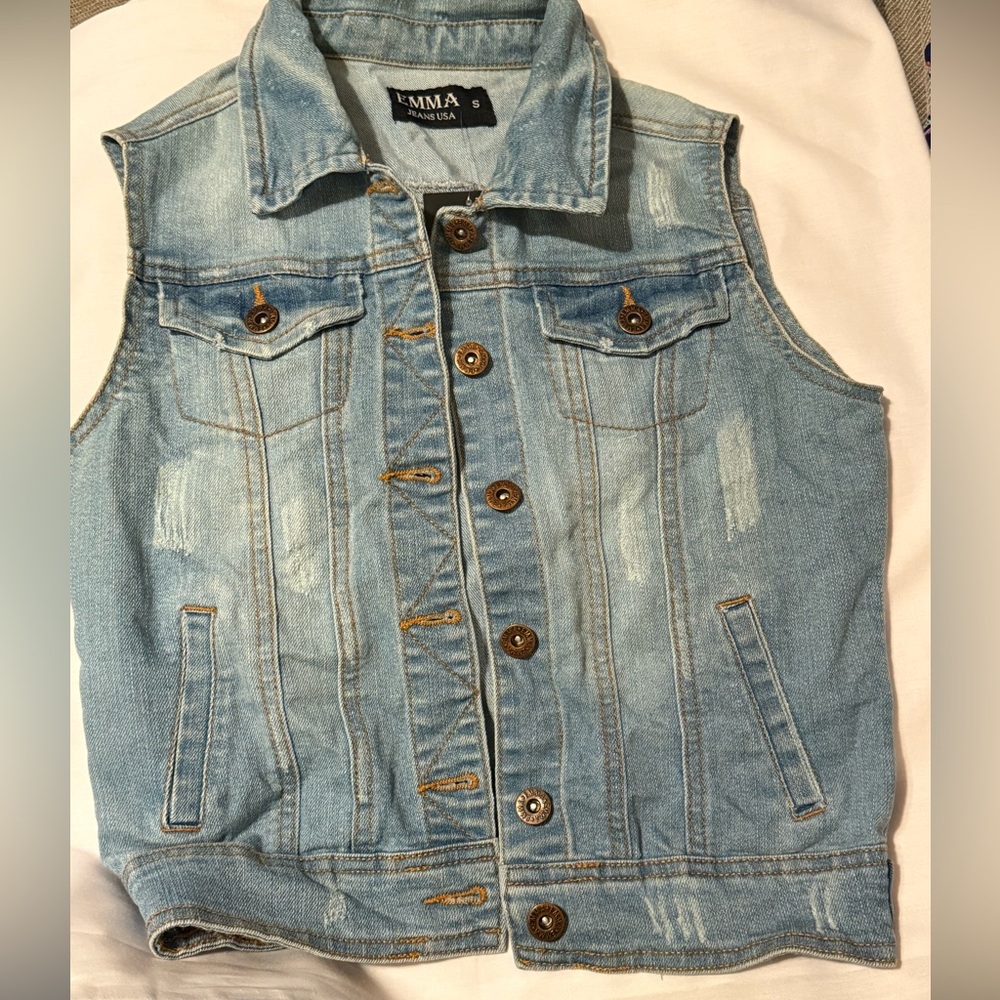 Women's Denim Vest - Classic Blue